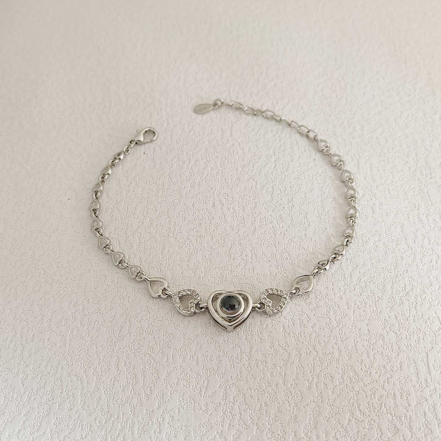 Bracelet Photo de Projection Personnalisé Pendentif Cœur