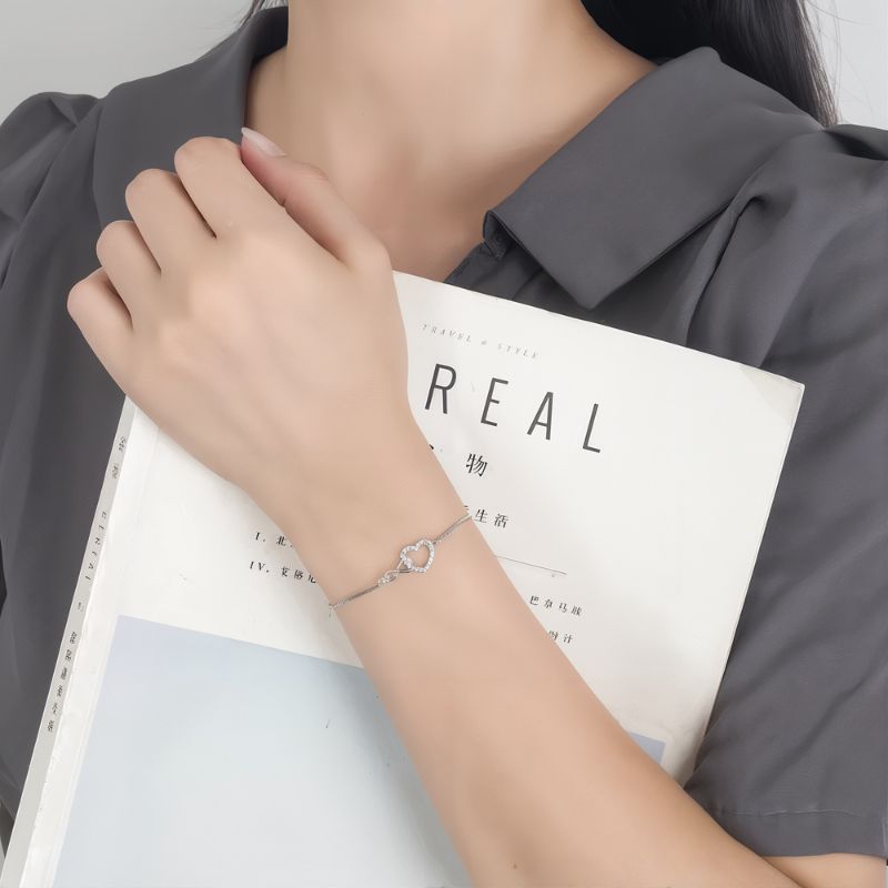 Bracelet Cœur Infini