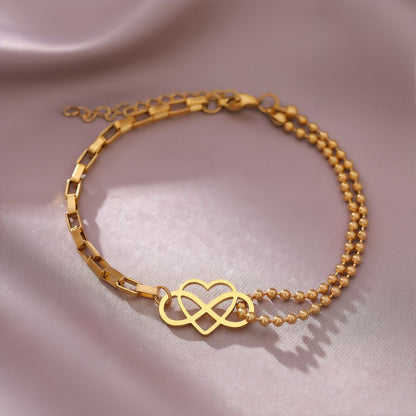 Bracelet Infini en Acier